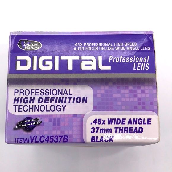 Digital Visions 37mm .45x Wide Angle Japan Optics with/Pouch - Picture 1 of 6